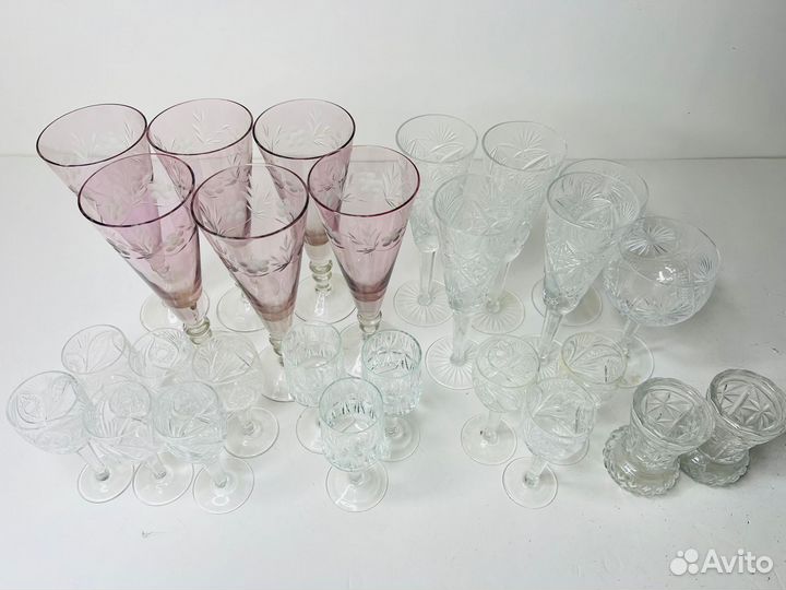 Фужеры, бокалы, рюмки СССР