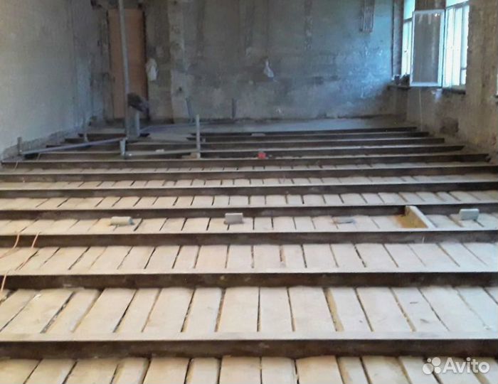 Замена, ремонт, утепление полов