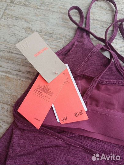 Спортивный топ hm xs