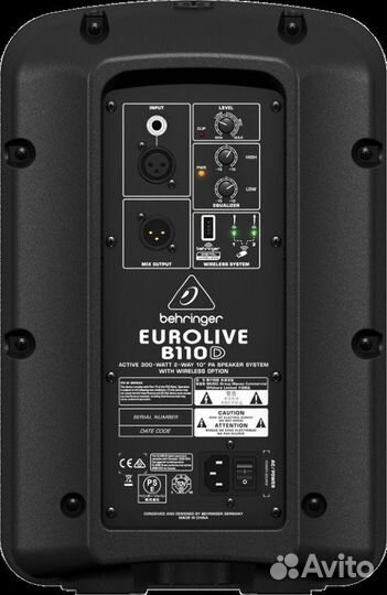 Акустическая система Behringer B110D