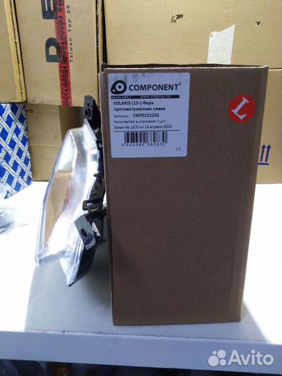 Фара противотуманная Solaris левая Component