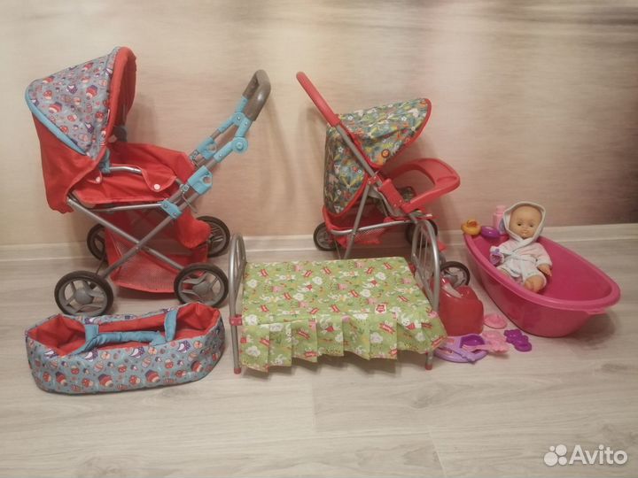 Куклы,коляски,стульчик,кроватки, игрушки в подарок