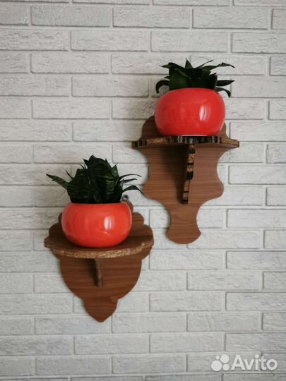 Полка настенная деревянная