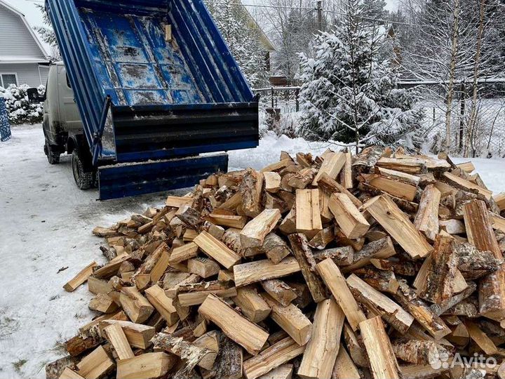 Дрова березовые. Колотые