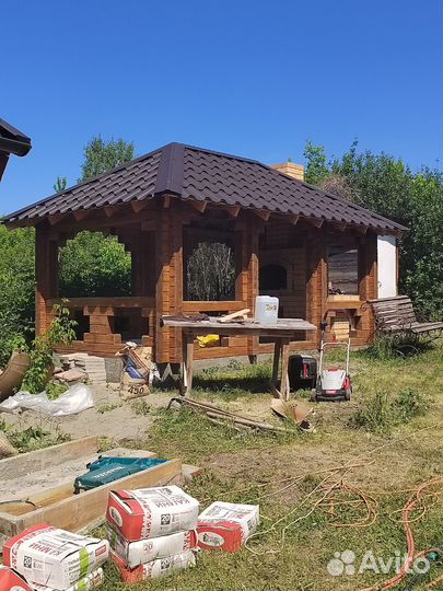 Отмостки, фундамент терассы