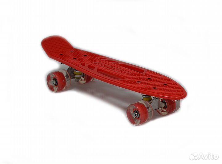 Пенниборд BlackAqua S00238 красный свет колеса