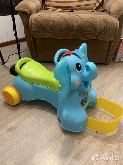 Детская машинка-каталка слоник Infantino 3-in-1