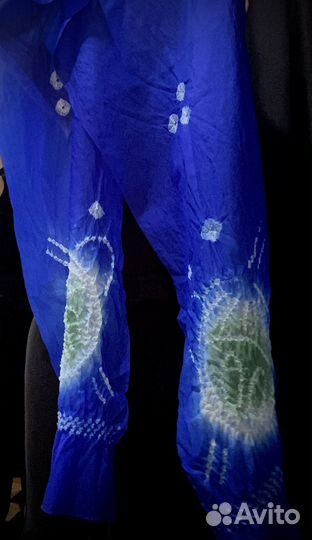 Японский винтажный шарф шибори