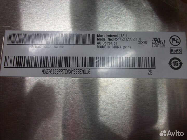 Матрица AUO M270DAN01.0