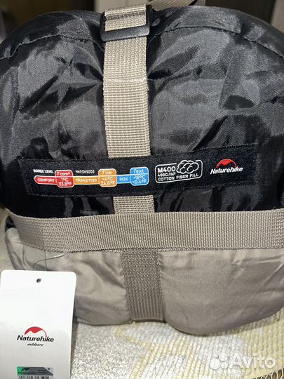 Мешок спальный Naturehike Envelope M400 зелёный