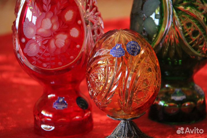 Яйцо пасхальное хрустальное