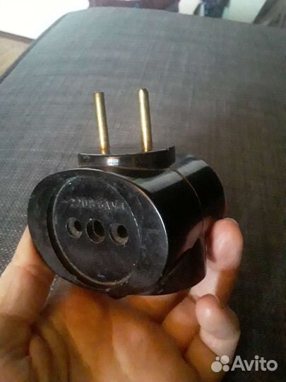 Винтаж тройник электро розетка СССР