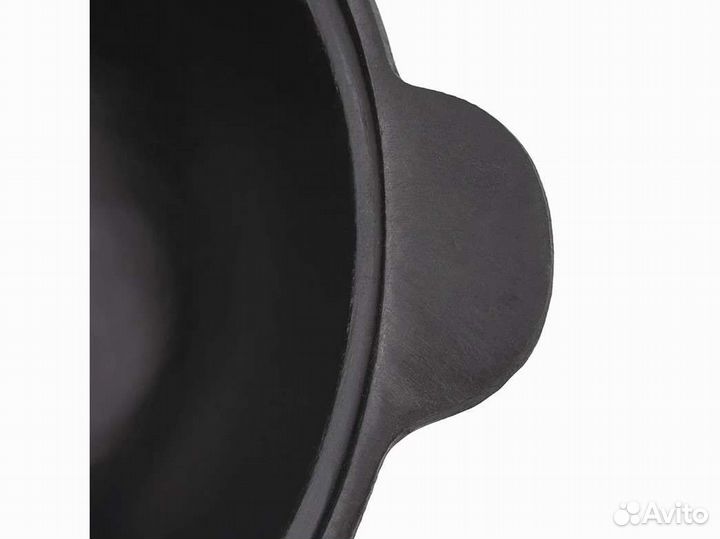 Казан чугунный 12 литров, круглое дно