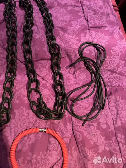 Колье цепь из резины