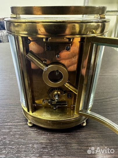 Каретные часы, Франция, конец 19 века, бронза