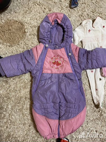 Детские вещи на девочку пакетом 74 80 даром