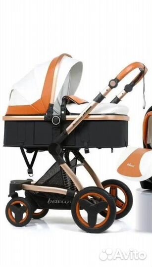 Детская коляска- трансформер 3 в 1 с автолюлькой