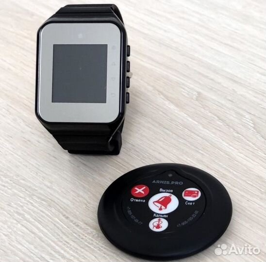 Кнопка вызова перосонала, официанта, часы пейджер