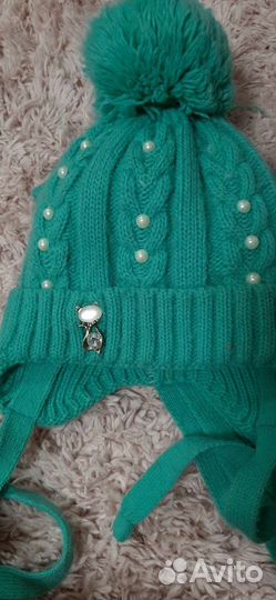 Комплект шапка и шарф для девочки