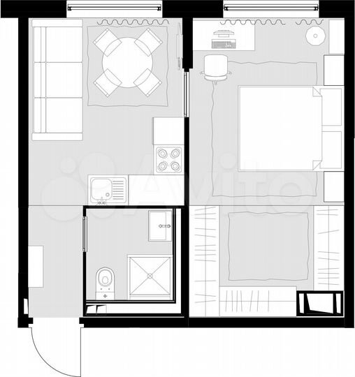 1-к. квартира, 34,7 м², 18/28 эт.