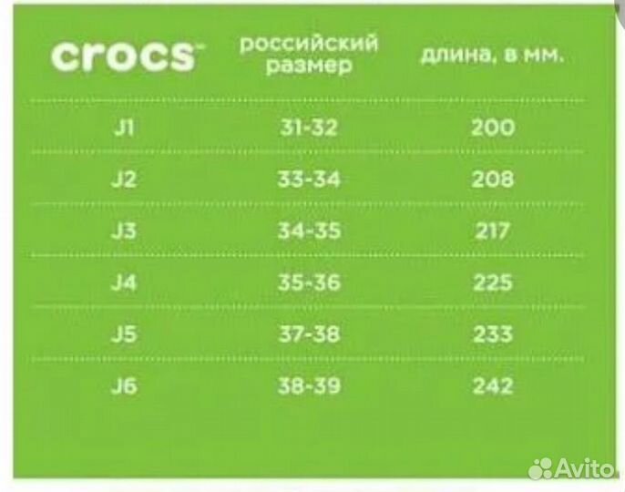 Резиновые сапоги crocs 31-32