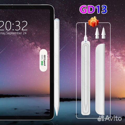Стилус Goojodog 13gen с беспроводной зарядкой