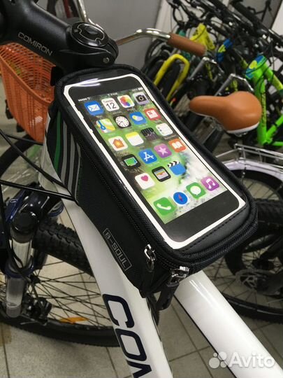 Сумка велосипедная на раму B-soul MiniBo Черн. зел