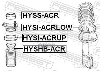 Опора пружины hyundai accent/verna 1999-2013