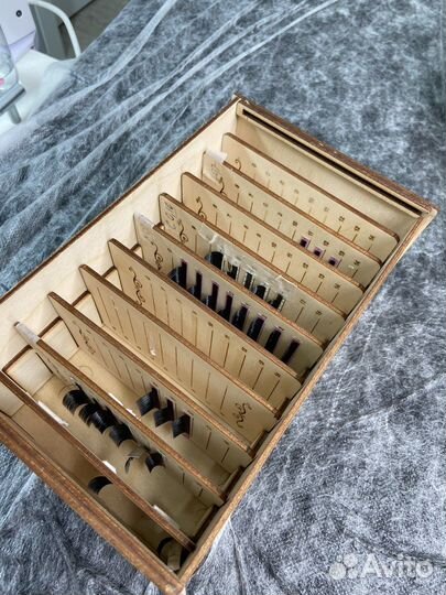 Леш бокс, палетки для ресниц. 10 шт в боксе