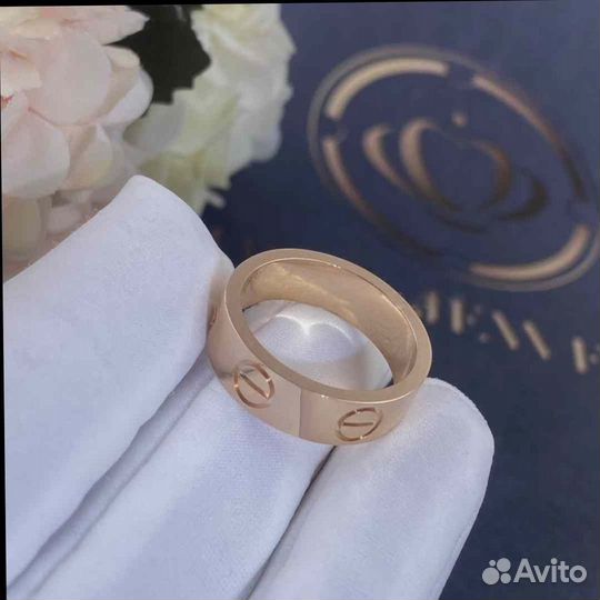 Кольцо Cartier Love из розового золота
