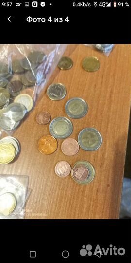 Монеты евро