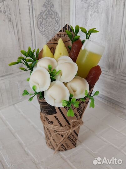 Мужской букет из мыла