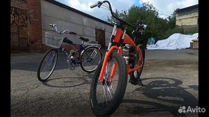 Велосипед 26 Air 3.0 c фэтбайк бензин двигателем