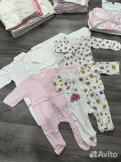 Вещи пакетом на девочку 56-68 размер