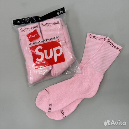 Носки Supreme Hanes Cushion Crew Socks