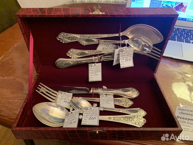 Серебряные столовые приборы