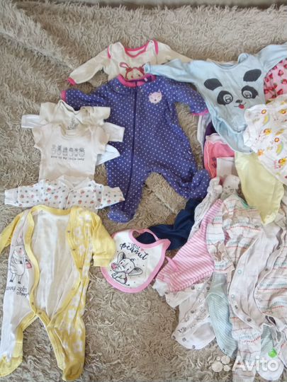 Вещи пакетом на девочку с рождения