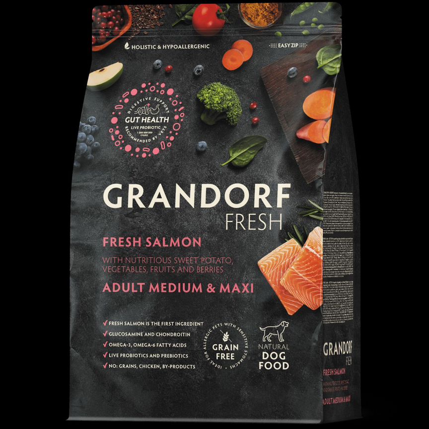 Grandorf fresh DOG Salmon MED&maxi