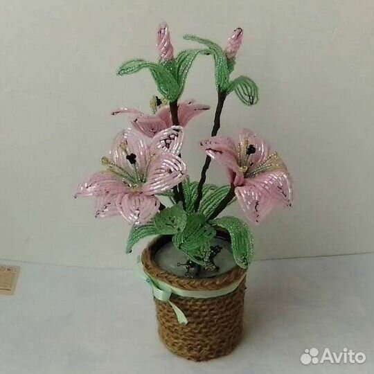 Цветы Лилии из стекляруса и бисера.Коллекция