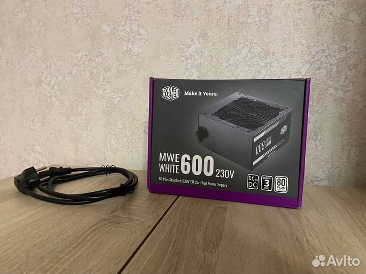 Блок питания cooler master mwe white 600w