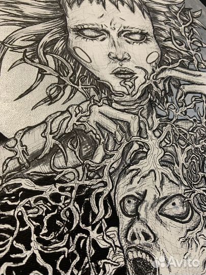 Картина акрилом на холсте