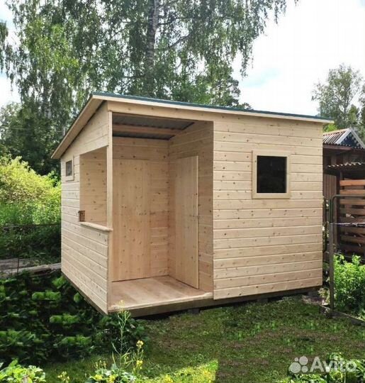 Хозблок, бытовка+биотуалет