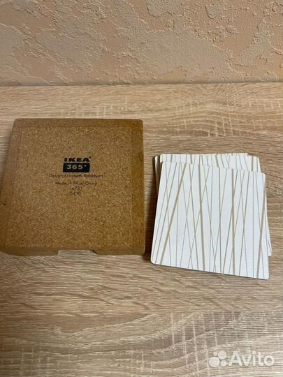 Подставки Икея из пробкового дерева под кружки