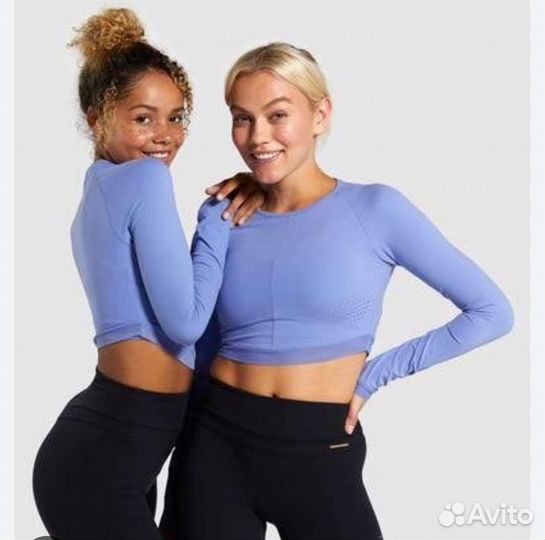 Gymshark леггинсы + кроп топ