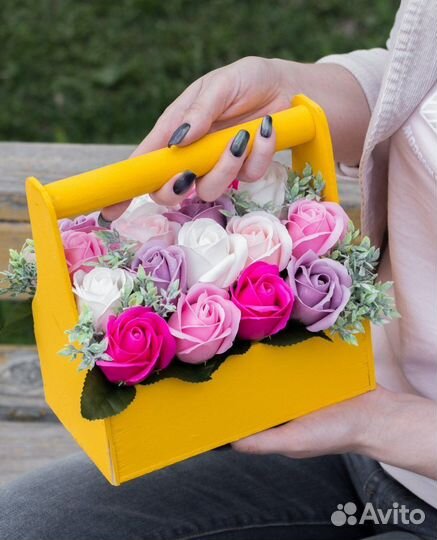 Букеты из мыла с ароматом духов/ без духов