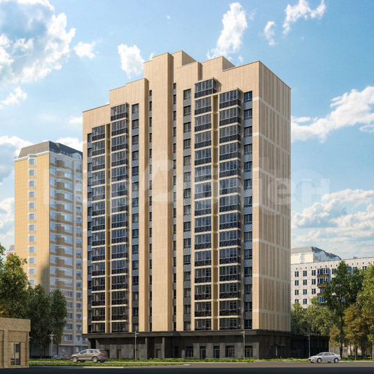 2-к. квартира, 57,5 м², 4/17 эт.