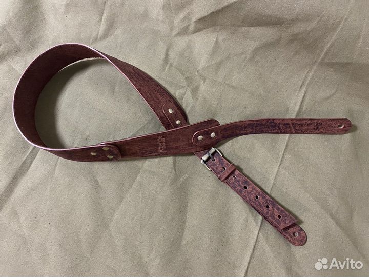 Ремень для гитары кожа