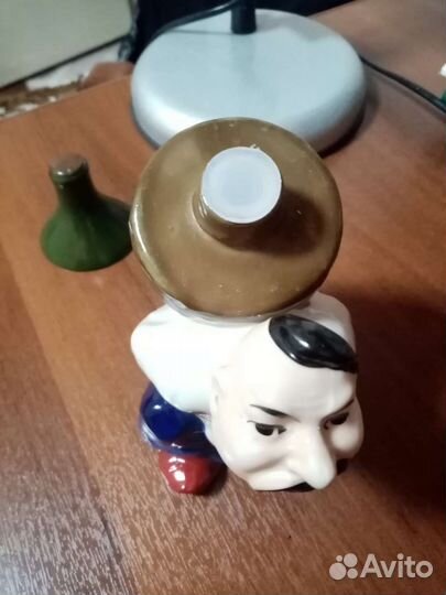 Штоф Казак с бутылью. Ваза богемия