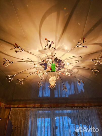 Люстра потолочная светодиодная с пультом