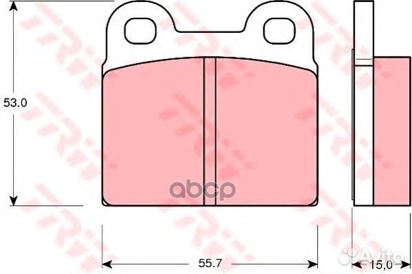 Колодки тормозные к-кт TRW GDB102 TRW